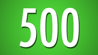 500 Second Countdown - Green Background