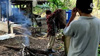 seharian bersama IBU tercinta(musim durian di LONG BANYOK)