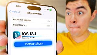 🚨 Ya salió iOS 18.1! ❤️ 15 Novedades que llegan a TODOS (SE,XR,11,12,13,14...)