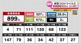 【新型コロナ】1/31 新潟県で899人感染確認　新たに2人死亡