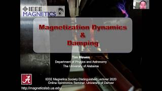 Online Spintronics Seminar #20: Tim Mewes