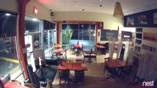 Windows smashed at restaurant