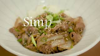 [SimpleKmeal|심플케이밀] Microwave Beef Rice Bowl | 전자렌지로 만드는 소고기덮밥 (Eng/Kor Sub)