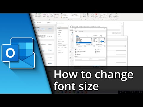 How to change font size in Outlook  Outlook change Font Size  Tutorial