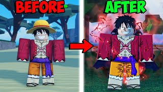 Awakening FINAL RUBBER FRUIT and Becoming LUFFY In One Piece Roblox