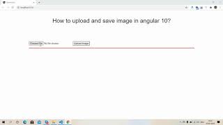 Angular 10 image upload and save inside folder
