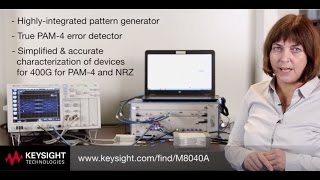 Simplify PAM-4 receiver test with Keysight M8040A 64 GBaud high-performance BERT