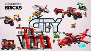 Lego City Fire Rescue Compilation of All 2024 Sets Speed Build