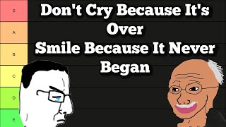 Signs It Never Began Tier List
