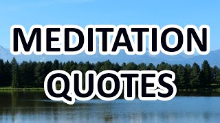How To Meditate - Motivational Quotes about MEDITATION