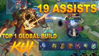 TOP 1 GLOBAL BUILD - KUI | BEST HOOK SO FAR ? / ASSISTS | HONOR OF KINGS