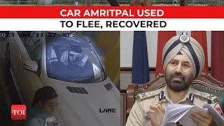 Amritpal Singh on the run | Punjab police recovers car in which Khalistan leader fled, 4 arrested