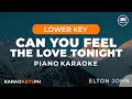 Can You Feel The Love Tonight - Elton John (Lower Key - Piano Karaoke)