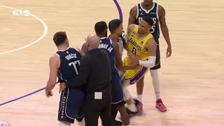 Luka Doncic & Russell Westbrook Get Heated During Lakers-Mavs