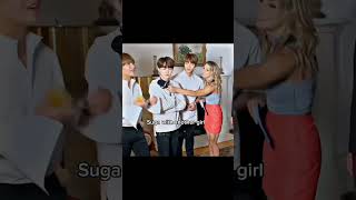 suga with other girls Vs with her😍😍 #bts #suga