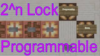 Tutorial: Simple, Programmable Binary Combination Lock [Java & Bedrock 1.21+]
