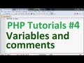 Basic PHP Tutorial 4: Variables and Comments