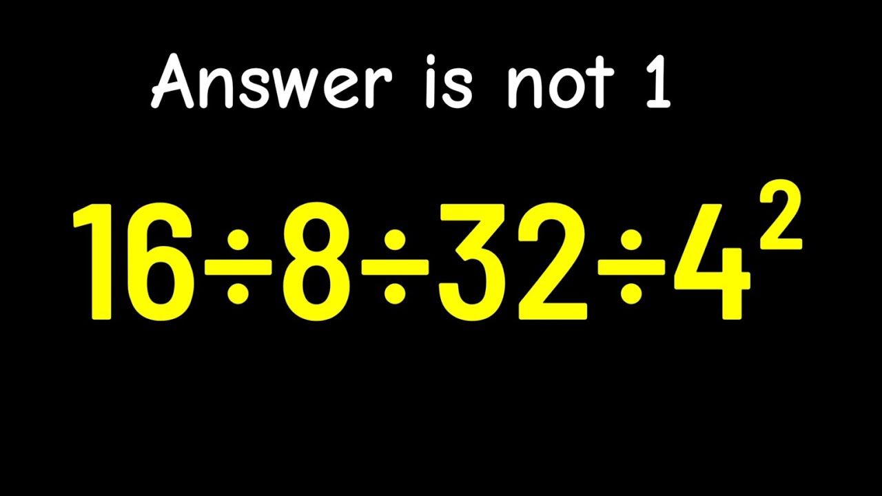 This Math Problem Tricks Everyone Youtube