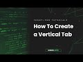 How To Create a Vertical Tab Using HTML, CSS & JS