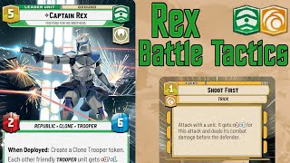 Captain Rex Battle Tactics - Rex Yellow Deck Profile - Star Wars Unlimited