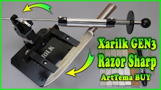 How to sharpen a knife with a knife sharpener Xarilk GEN3 Aliexpress / Amazon