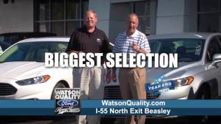 Watson Quality Ford is the BIGGEST and Best Car and Truck dealer in Mississippi!