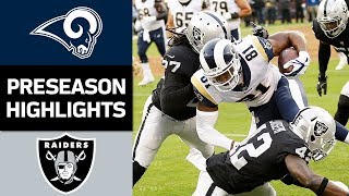 Rams vs. Raiders | NFL Preseason Week 2 Game Highlights