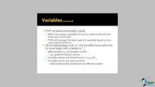 VARIABLES, SYNTAX, OPERATORS AND CONDITIONAL CONTROL(PHP) part 1