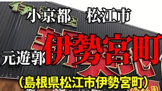 #68    元遊郭地　（ジンバル撮影）【令和史散策】水の都　松江の『ミナミ』夜の歓楽街　（島根県松江市伊勢宮町）2020.1.22.