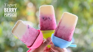 Yogurt Berry Popsicle | Healthy Popsicle | Easy Summer Dessert