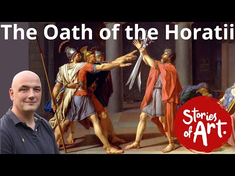 What does the Oath of the Horatii depict?