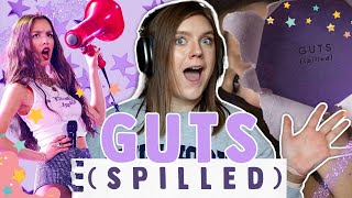 REACTION: GUTS (spilled) - deluxe album by olivia rodrigo