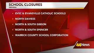 Numerous schools closed due to winter storm