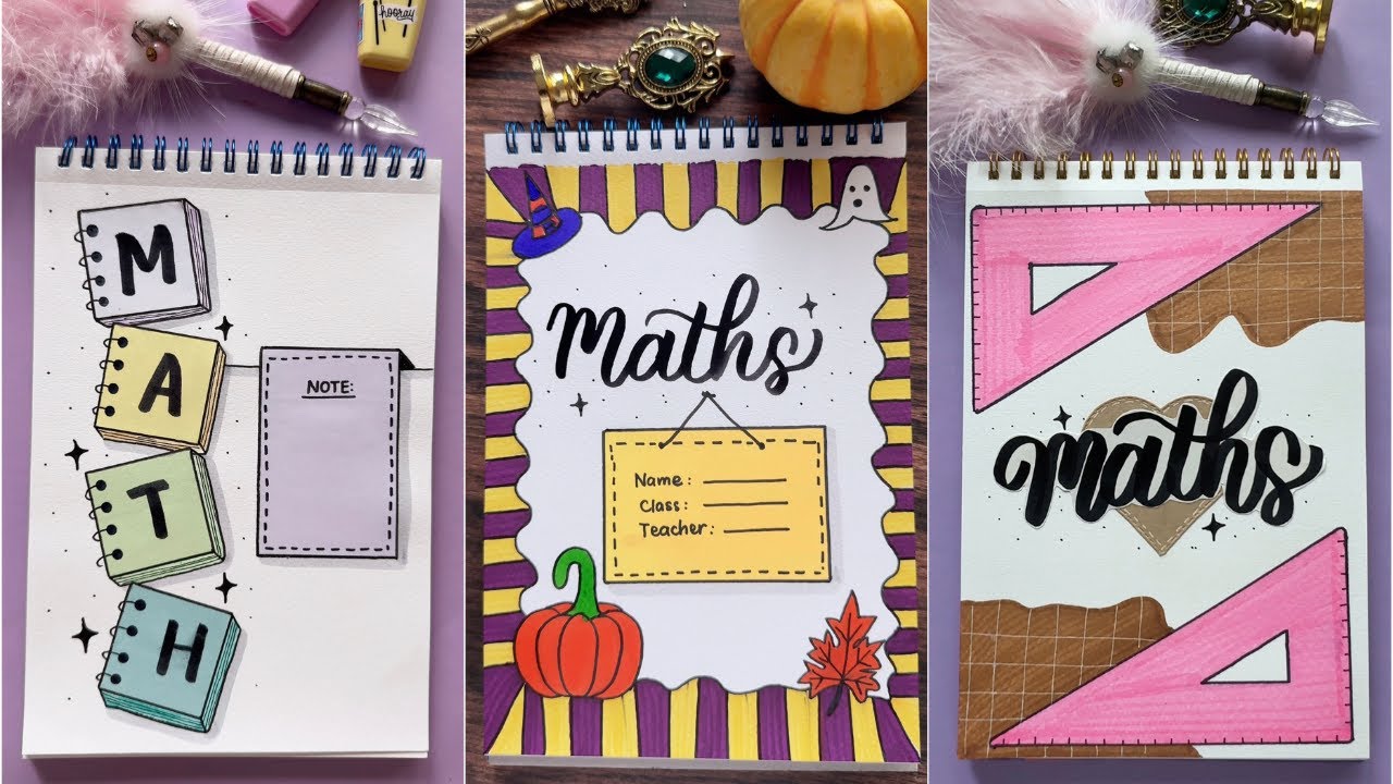 5 Creative Math Notebook Designs To Inspire You ёяурёяуш Diy Notebook Cover