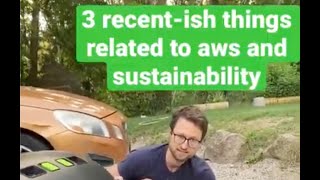 Don’t miss these 3 things on #sustainability with #AWS #cloudcomputing