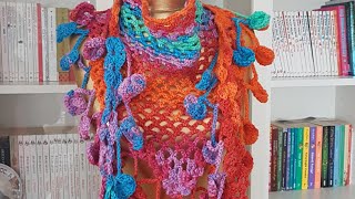 Zincirli Üçgen Şal / Easy Chain Triangle Shawl