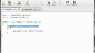Java Applet Tutorial #2 Hello World