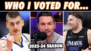 JJ Redick Reveals His 2023-24 NBA Awards Votes
