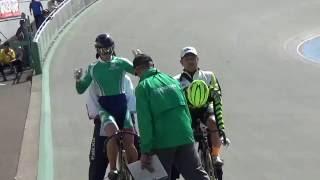 自転車競技　岩手国体　成年男子スプリント1/2決勝　2組目　1回戦