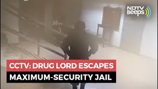 CCTV Footage Shows Drug Lord Escaping Prison In Guard’s Uniform