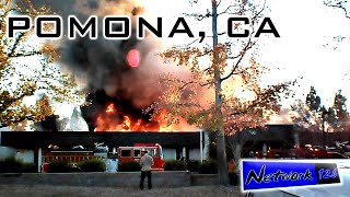 MASSIVE Structure Fire!!! - Pomona, CA (Nov 2015)