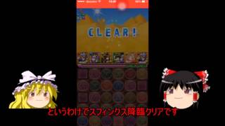 ゆっくり実況　パズドラ　スフィンクス降臨