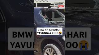 😭BMW LA KIFAHARI LAVUNJWA KIOO KARIAKOO JENGO LA TRA LIKIWAKA MOTO😭🖤🔥 #globaltv #breaking #shorts