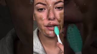 Brown skincare routine 🤎 #skin #skincare #skincareroutine #pov