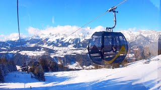 Skiing Planai - Schladming, Austria - Piste 2 red - 4,6 km length, 1085 m dropdown, Smooth Gimbal 4K