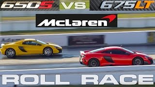 McLaren Battle!  675LT vs 650S Racing at StreetCarDrags Event