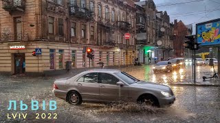 Львів / від Стрийського ринку до пам'ятника Михайлові Грушевському, прогулянка під дощем