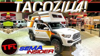 #Vanlife? Ha! Toyota's TacoZilla Has Other Ideas For An Overland Adventure Rig! | SEMA Insider