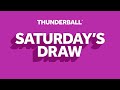 The National Lottery Thunderball draw results from Saturday 26 October 2024