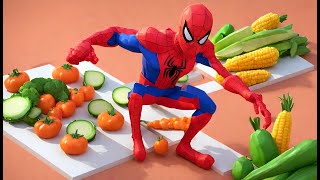"Spidey's Veggie Adventures: Learn About Vegetables with Spiderman"
